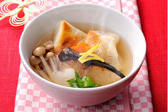 ぶりの洋風雑煮