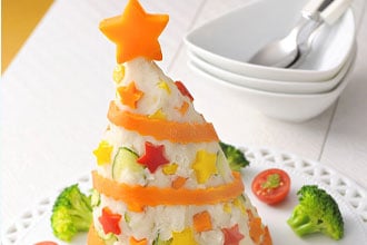 クリスマスツリーサラダ
